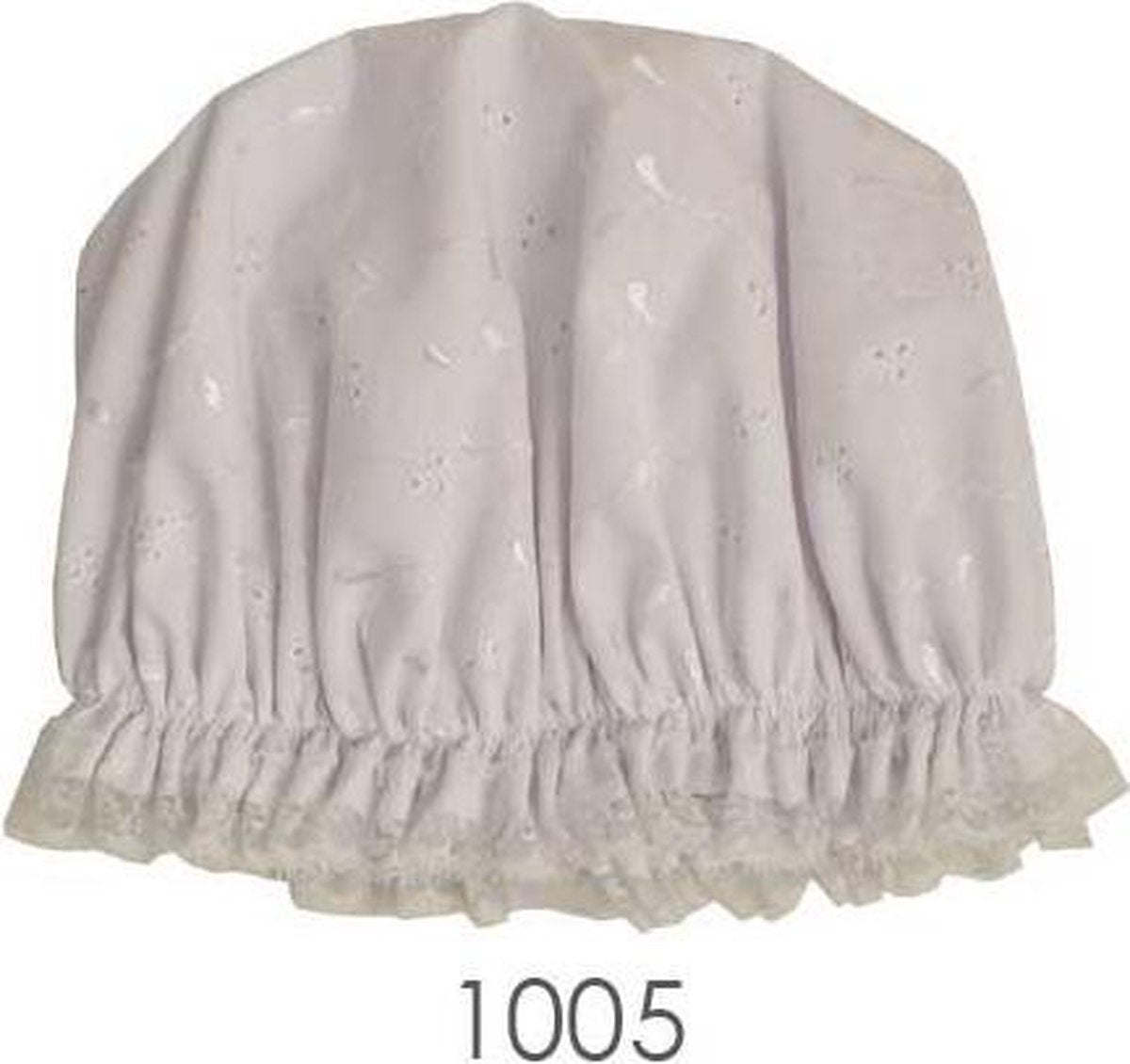 Vagabond Traditionele Engelse Douchemuts - White Broderie