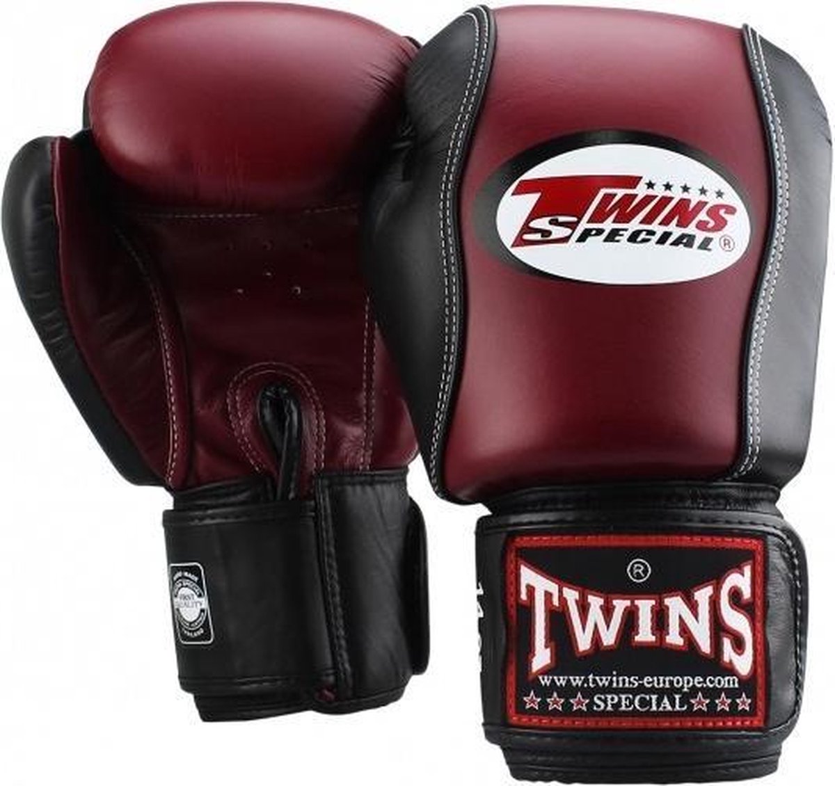 Twins (kick)bokshandschoenen BGVL7 Rood/Zwart 12oz
