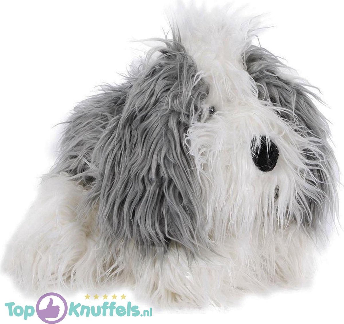 2-Play Pluche Hond Harig - Zittend - 25 Cm