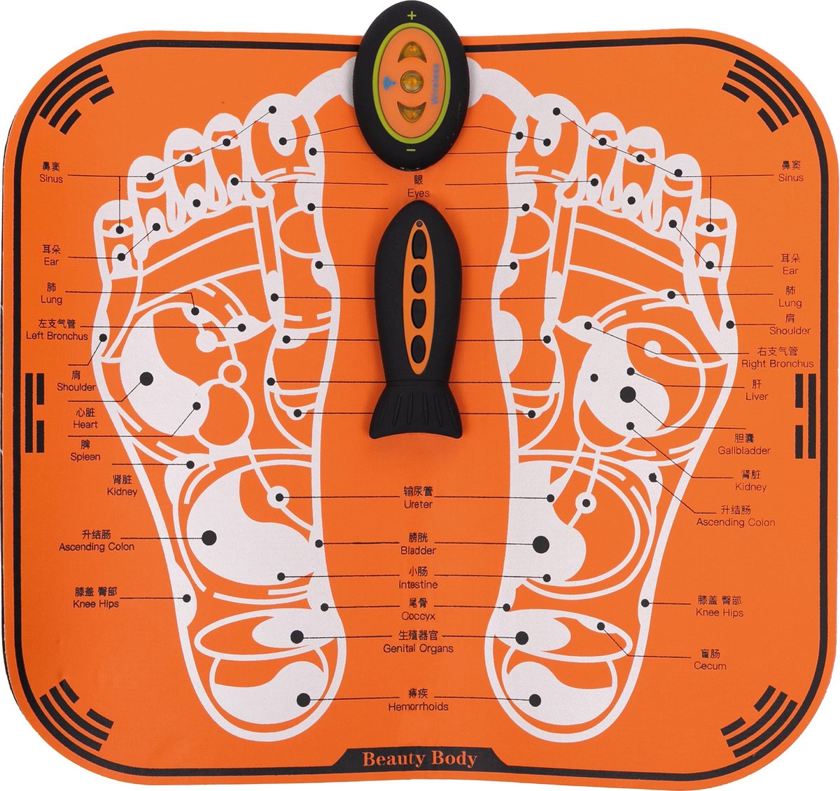 Vastu EMS Voetmassager - Bloedcirculatie - Spierstimulatie - Doorbloeding - Acupunctuur - Voetmassage Fysiotherapie Mat - Elektrisch Spierstimulatie EMS - Ontspanningstherapie - Cadeautip