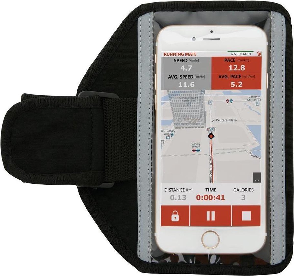 Xd Collection Sportarmband Smartphone 18 Cm Neopreen Zwart