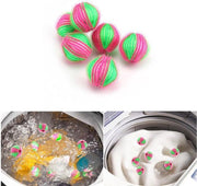 Anti-Pluis Wasbal Set - Nylon Wasmachine Ballen - Wasballen Wasbol - Pluisballen 6 Stuks