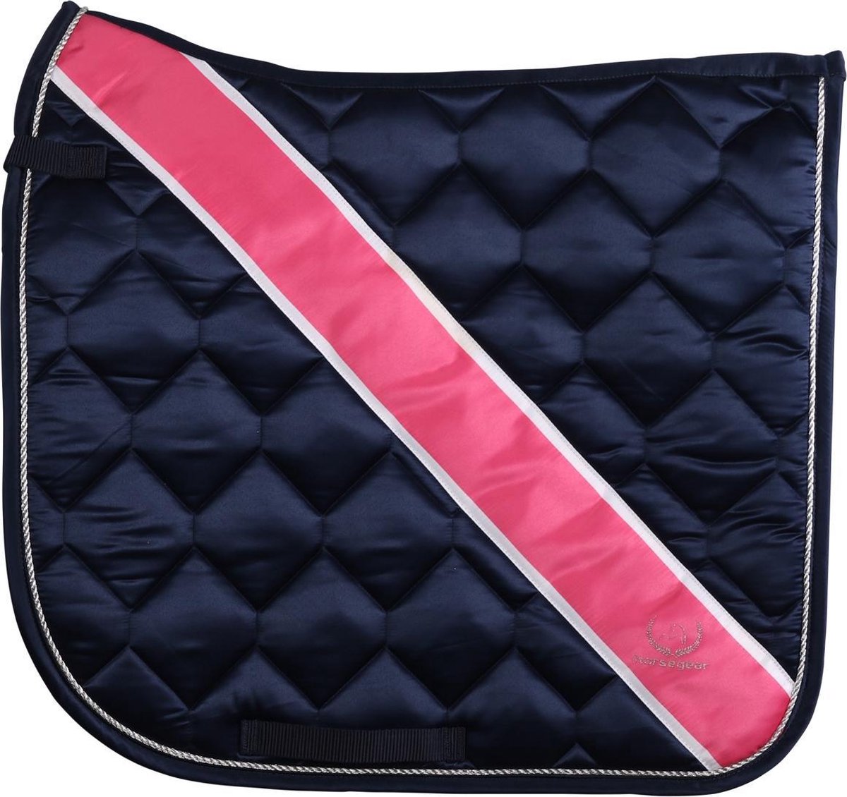 Horsegear Zadeldek  Raya - Dark Blue-pink - dressuur Full