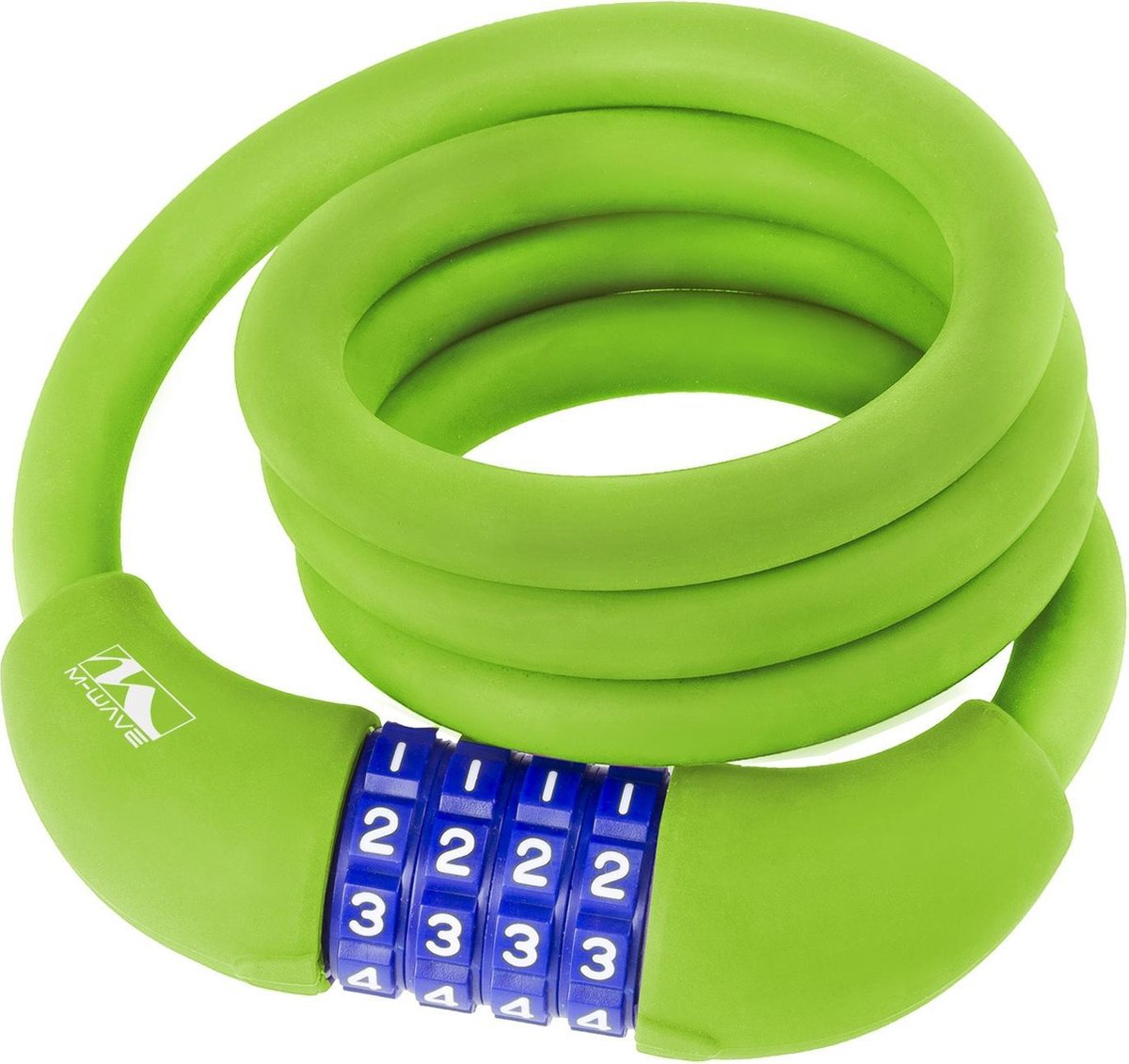 M-wave Spiraalslot Cijfercombinatie Silicone 1000 X 12 Mm Groen