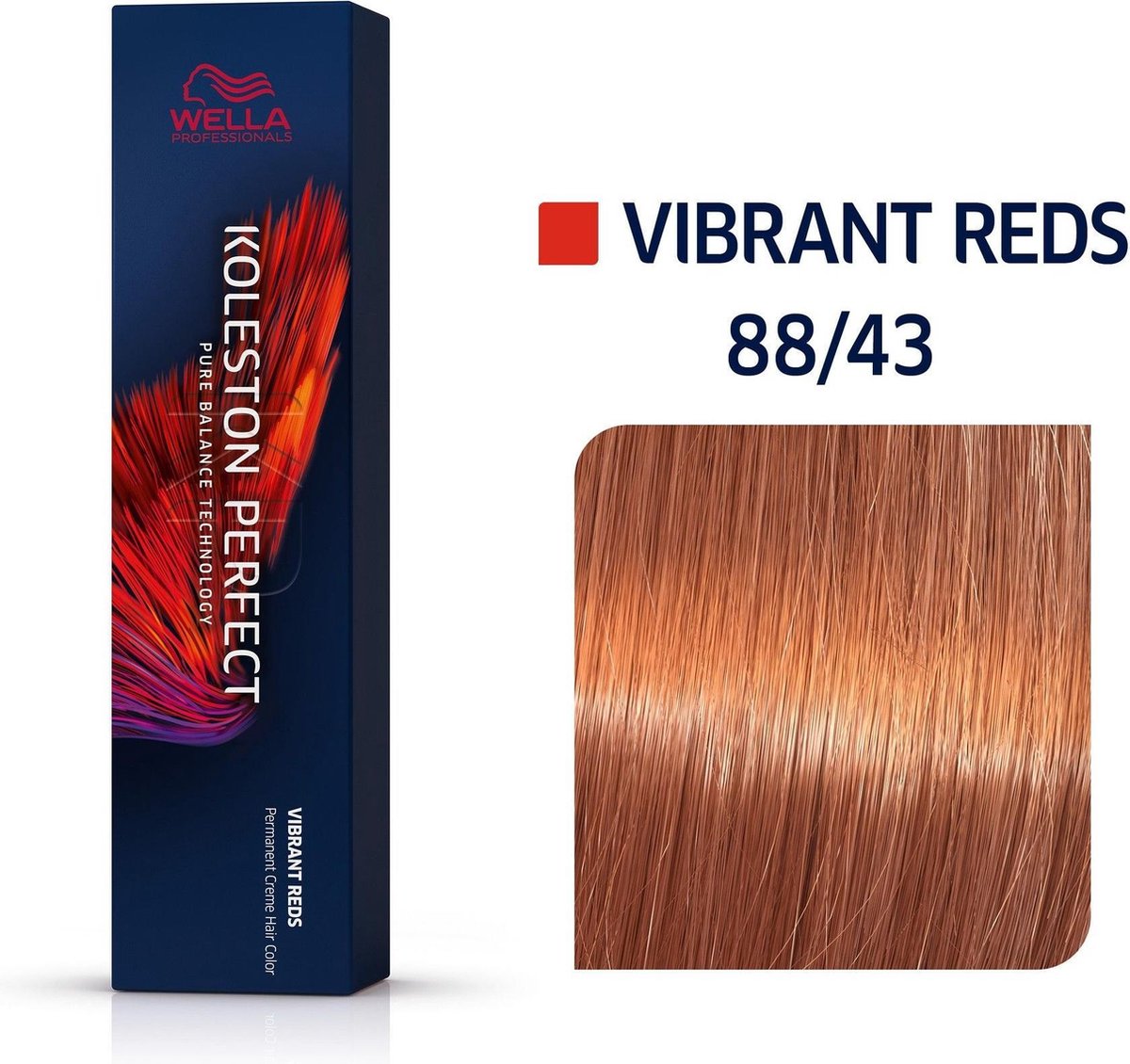 Wella Haarverf Koleston Perfect Me+ Permanent Creme Colour 88/43 Light Blonde Intensive Red Gold