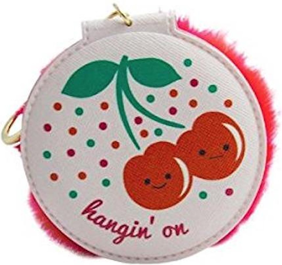 DCI Compact Mirror Cherries Printed character Folding compact mirror