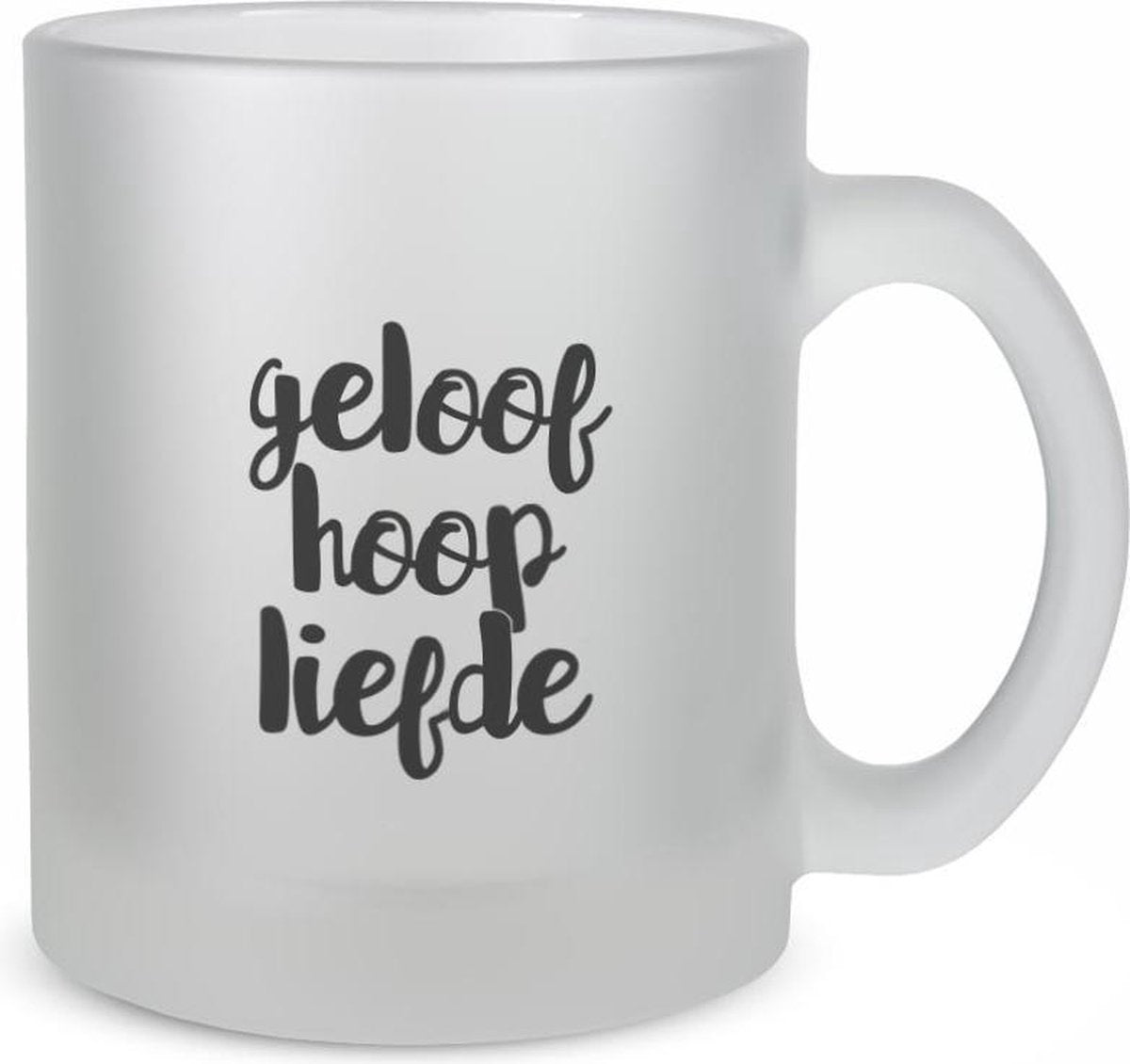 Christelijk Theeglas - Geloof Hoop Liefde - DagelijkseBroodkruimels