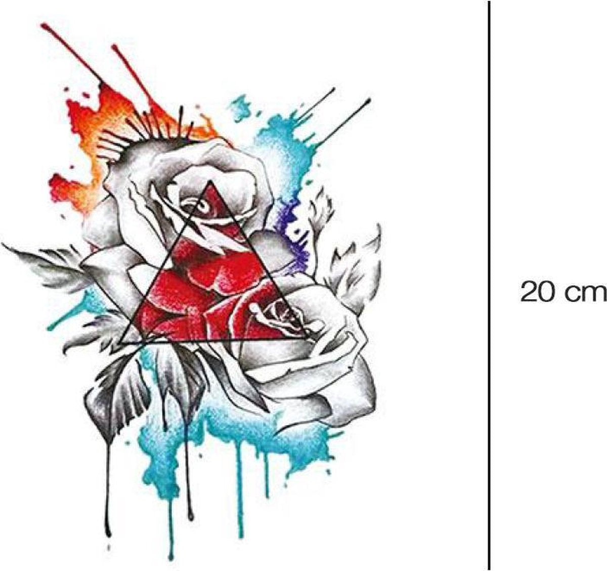 Rozen met driehoek | Neptattoo