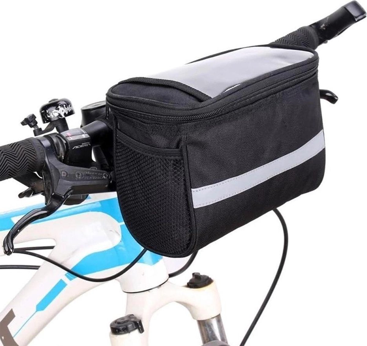 Fiets Stuurtas met Smartphonehouder en Koeltas - Zwart -Saizi