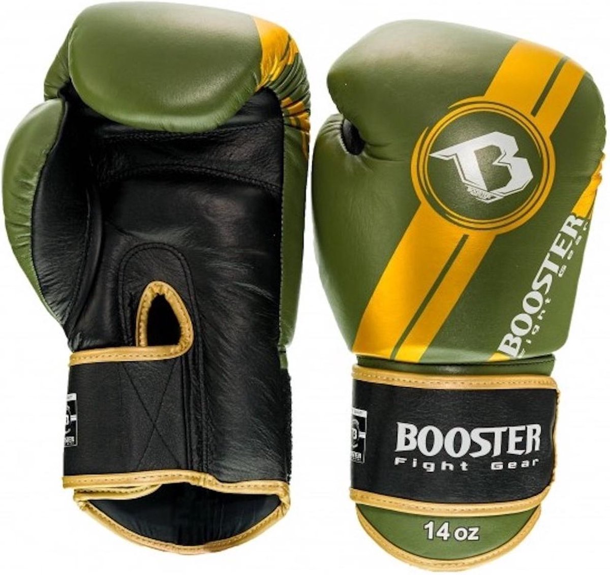 Booster Pro Range Bokshandschoenen BGL V3 Zwart Groen Goud 16 OZ