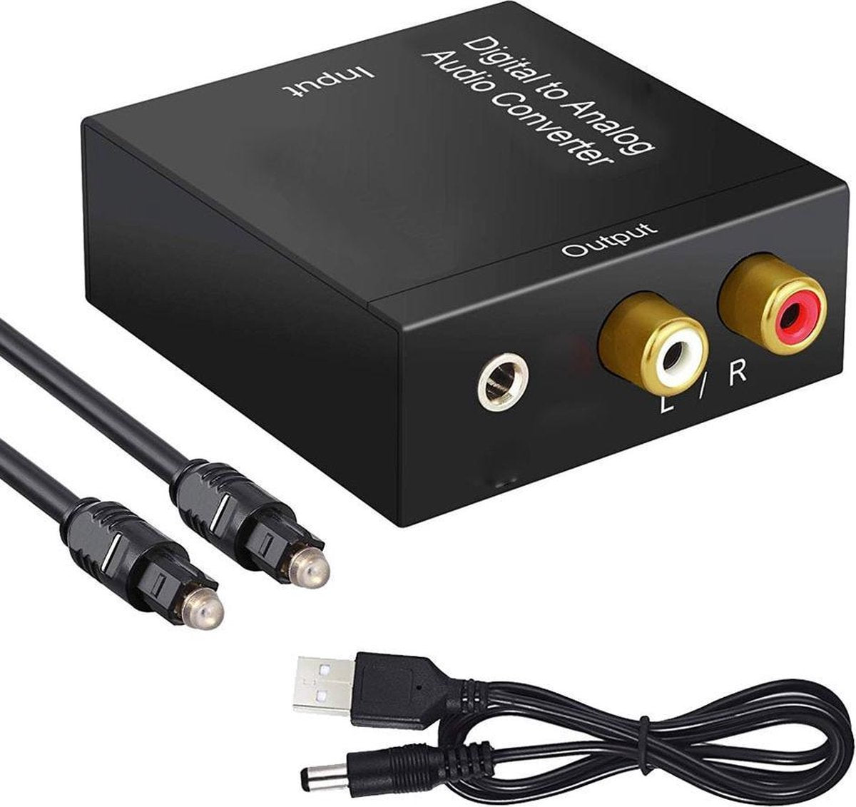 Digitaal naar Analoog Converter - Coaxiaal naar Analoog - Audio Converter -  Adapter Digitaal Audio naar Analoog - SPDIF