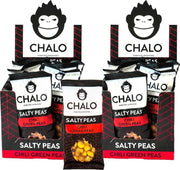 CHALO Chili Green Peas Salty Peas - 2 x 12 zakjes zoute snacks