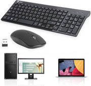 Lifest Draadloze Muis en Keyboard Set - Ergonomisch - Muisstil - Zwart