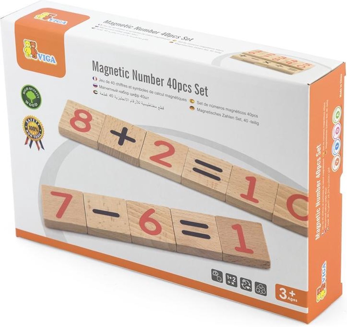 Viga Toys Magnetische Cijfers 40-delig