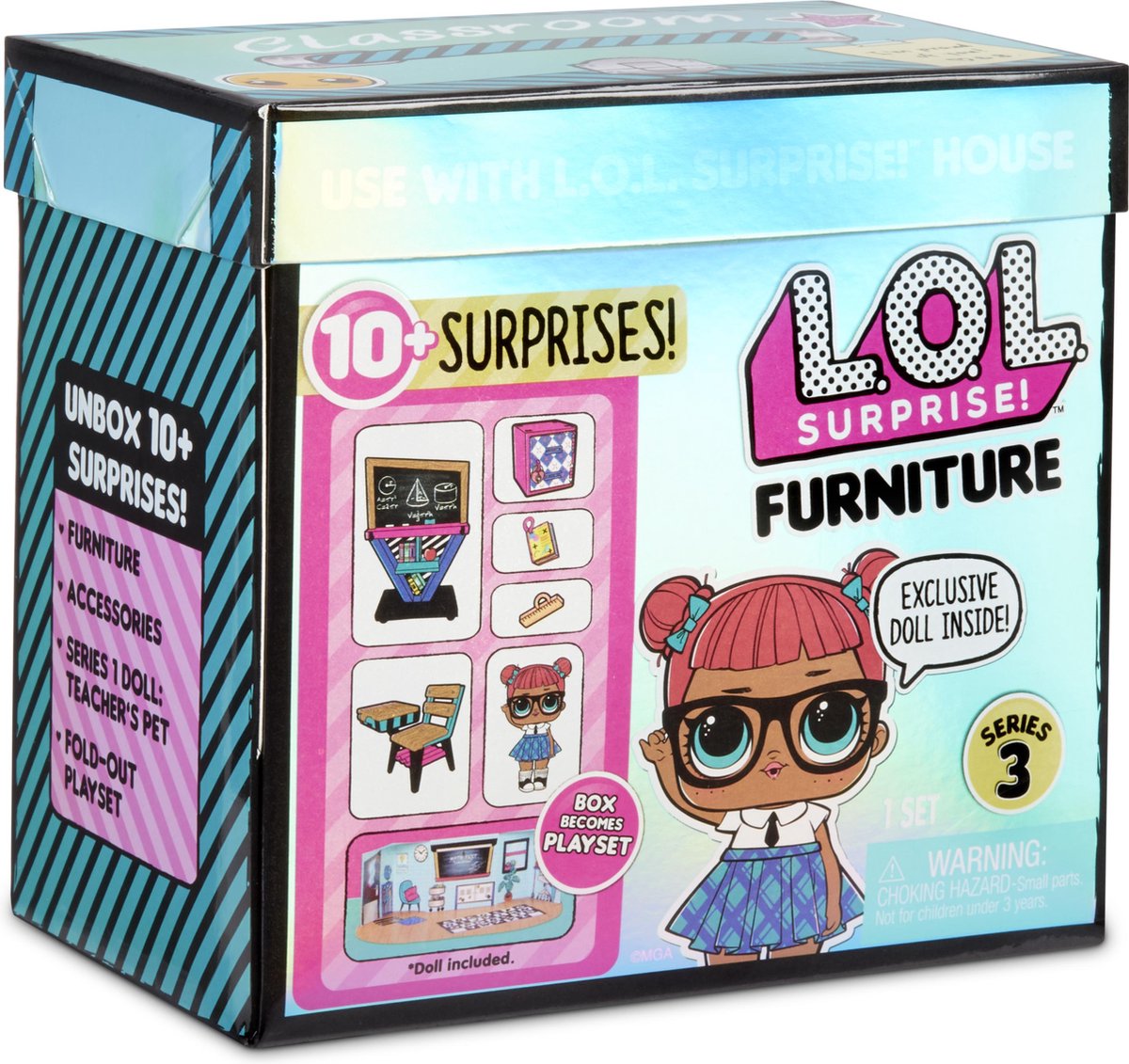 L.O.L. Surprise! Furniture - Klaslokaal met Teacher's Pet - Serie 3
