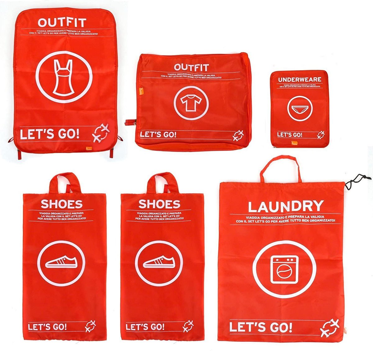 Pusher - TRAVEL SET LUGGAGE - RED
