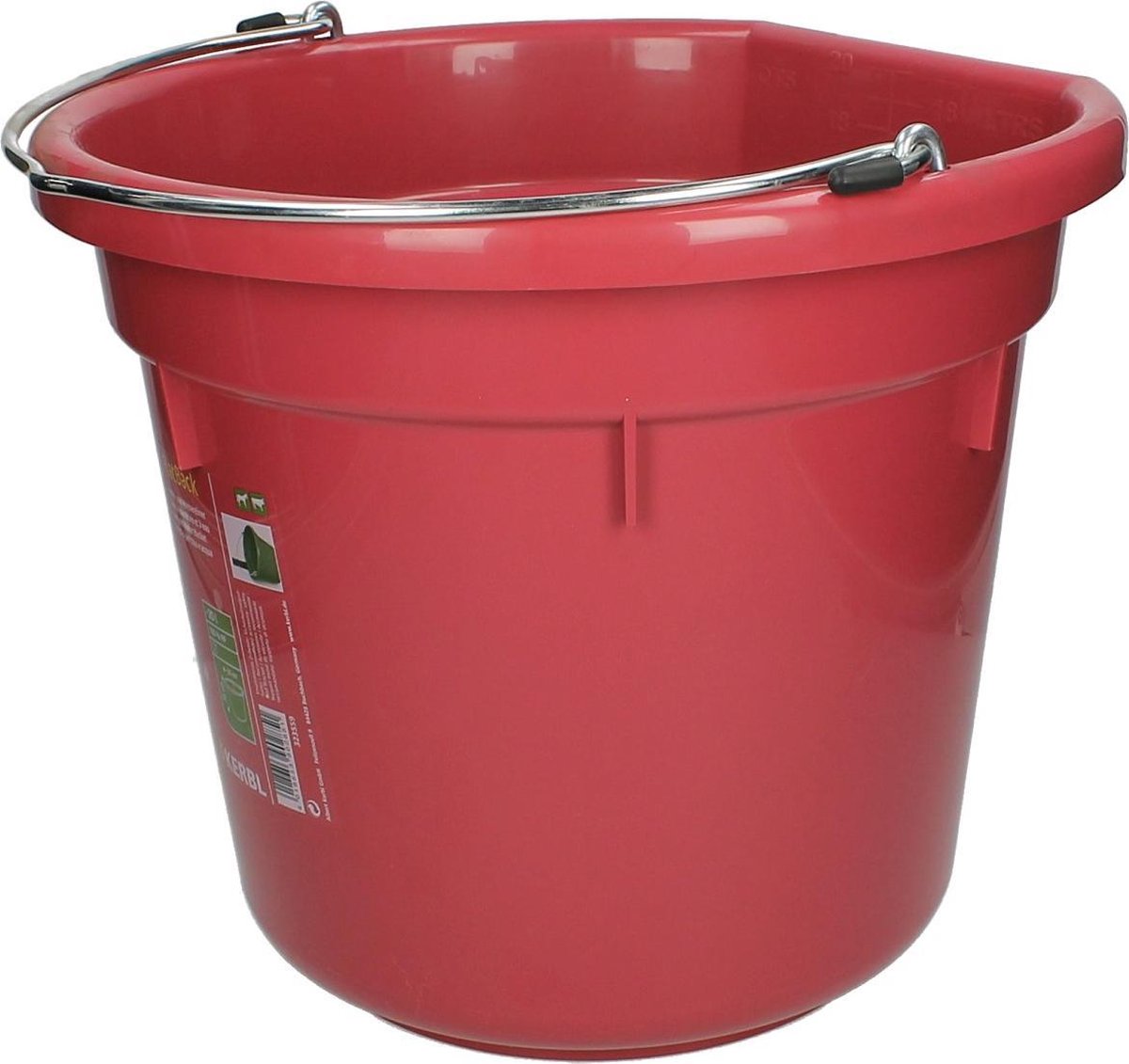 Kerbl Voer- En Wateremmer  Flatback - Dark Pink - 20 Liter