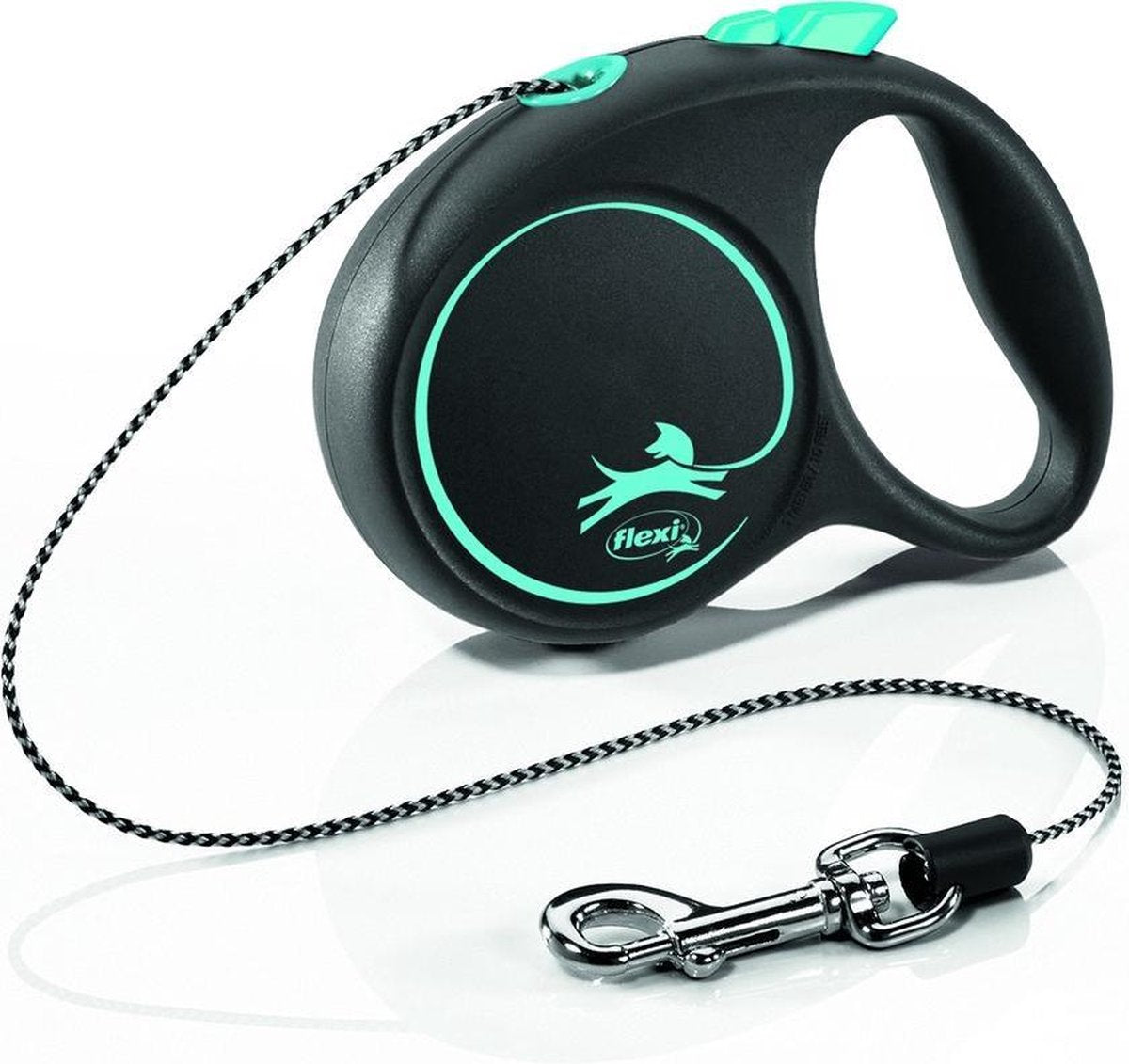 Flexi Rollijn Black Design Cord Blauw