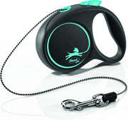 Flexi Rollijn Black Design Cord Blauw