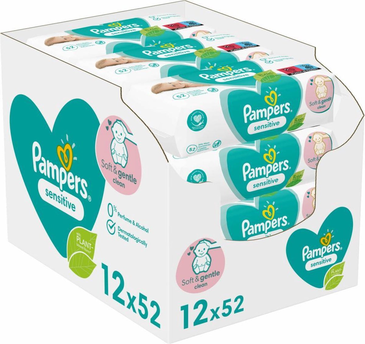 Pampers - Billendoekjes Sensitive Navulpak - 624 doekjes
