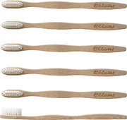 Elicious Bamboe tandenborstel ultrasoft set van 6