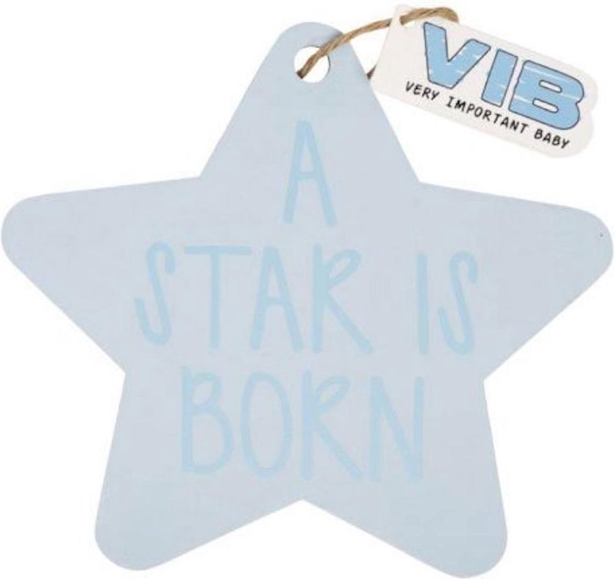 VIB - Kasthanger hout - Ster - Blauw