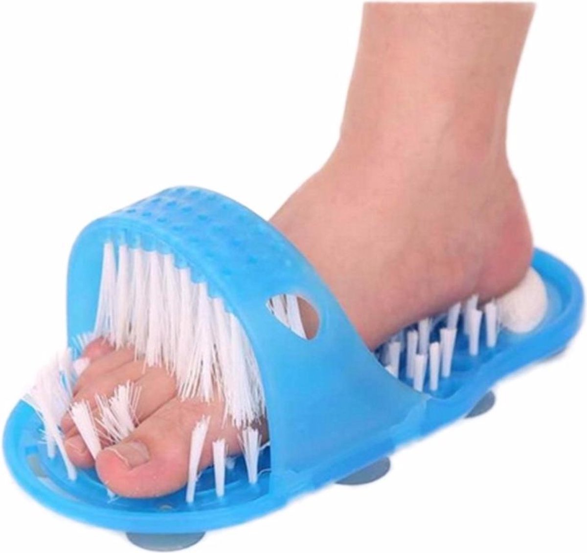 WiseGoods - Voeten Scrubber - Voetscrub Voetmassage - Massage Slipper - Douche Scrub - Voeten Schoonmaken - Badkamer - Blauw