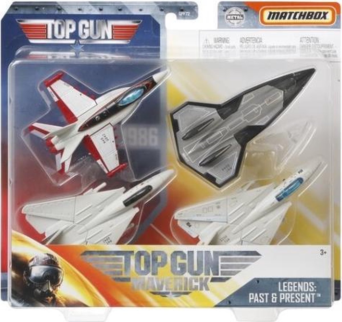 Matchbox Top Gun Sky Busters - Then And Now 4-Pack