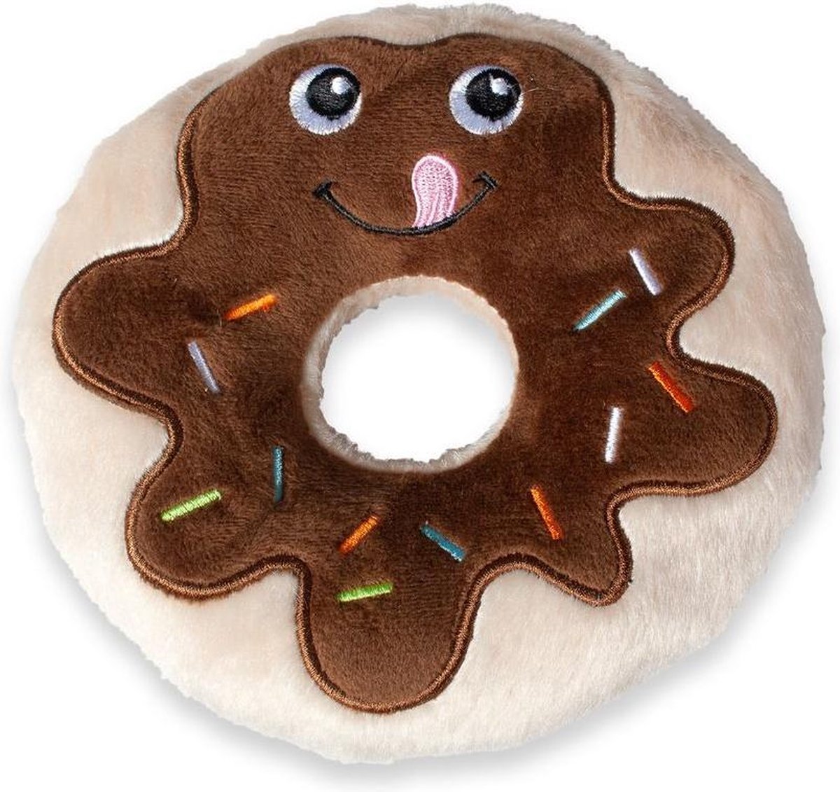 Dog toy plush schoko donut