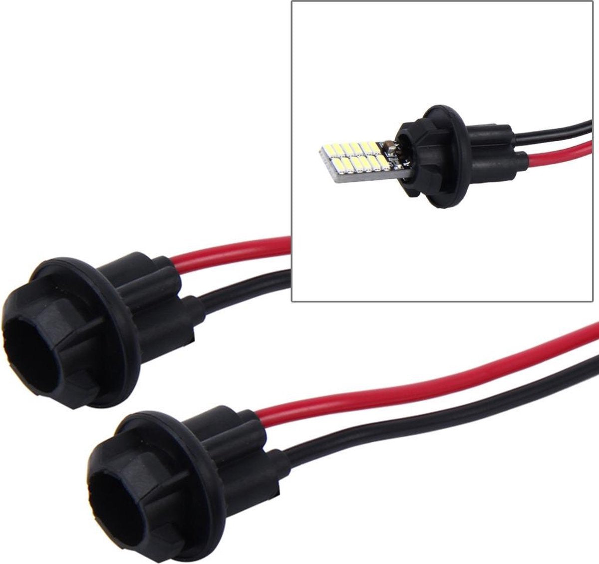 2 STKS T10 Auto Auto LED-lampfittinghouder (geen licht inbegrepen)