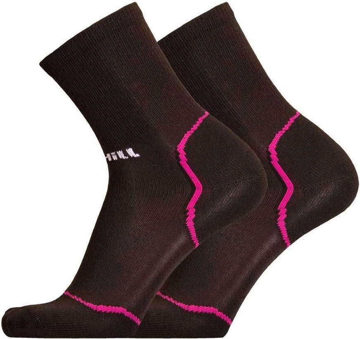 Uphillsport Wandelsokken Ruija Polyester/polyamide Zwart/roze Mt 39-42
