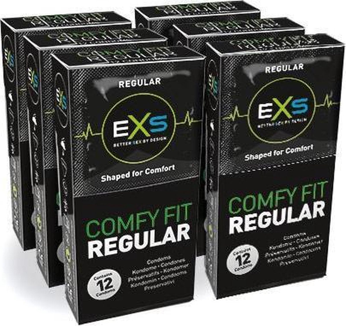 EXS Regular Comfy Fit Condooms 72st