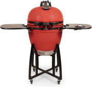 Patton - Kamado 21" - Premium Red Devil - Keramische barbecue - incl. Bluetooth kerntemperatuurmeter - LED verlichting - Large - Compleet - Rood