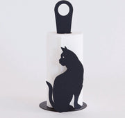 Arti - Mestieri - metalen - keukenrolhouder - poes - zwart - Italiaans - Design