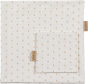 Pericles Donsovertrek Wieg 80 X 80 Cm Katoen Wit/goud 2-delig