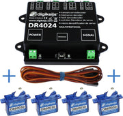 Digikeijs DR4024 servo decoder startset met 4 servo's