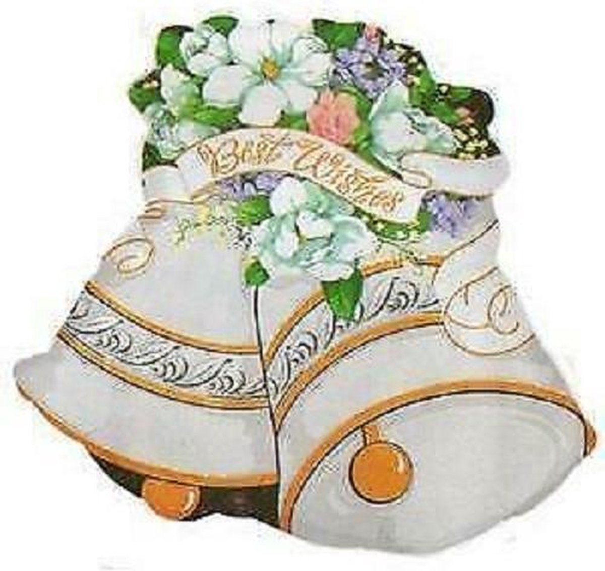 folieballon - trouwen -  wedding bells - best wishes - 63 cm - leeg