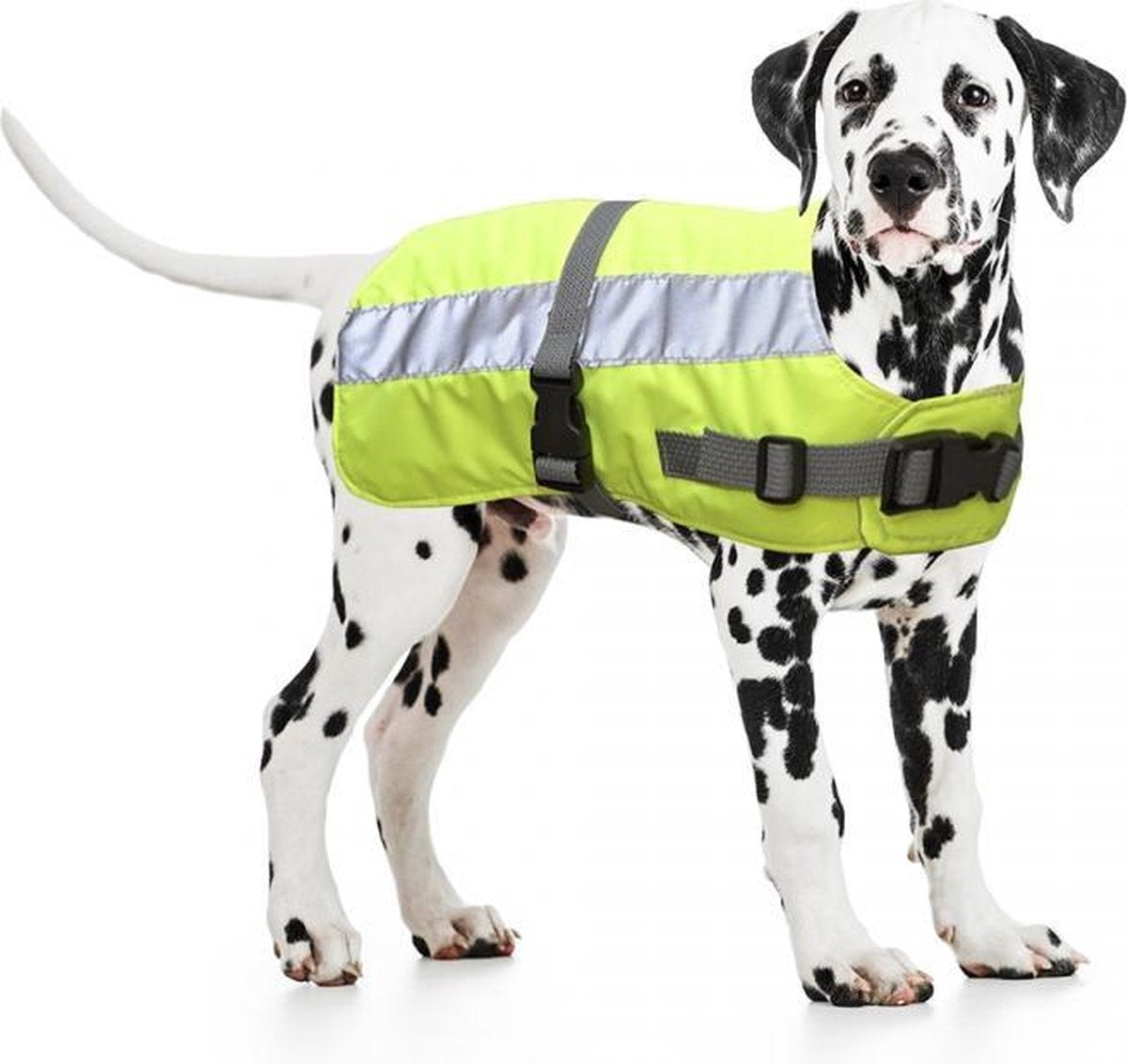 Duvo+ Flectalon hi vis dog jacket Geel 40cm