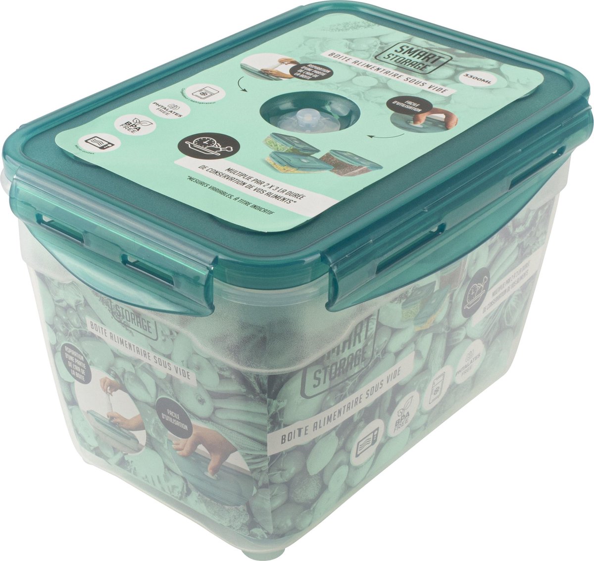Voedsel vacuüm bewaardoos 4700ml