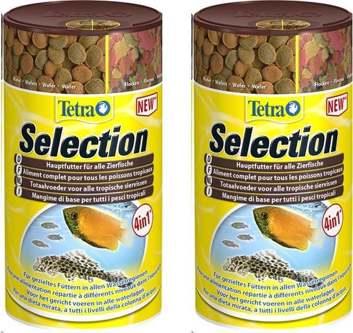 Tetra - Aquarium Visvoer - Selection 4-in-1 - 100ml - 2 Stuks