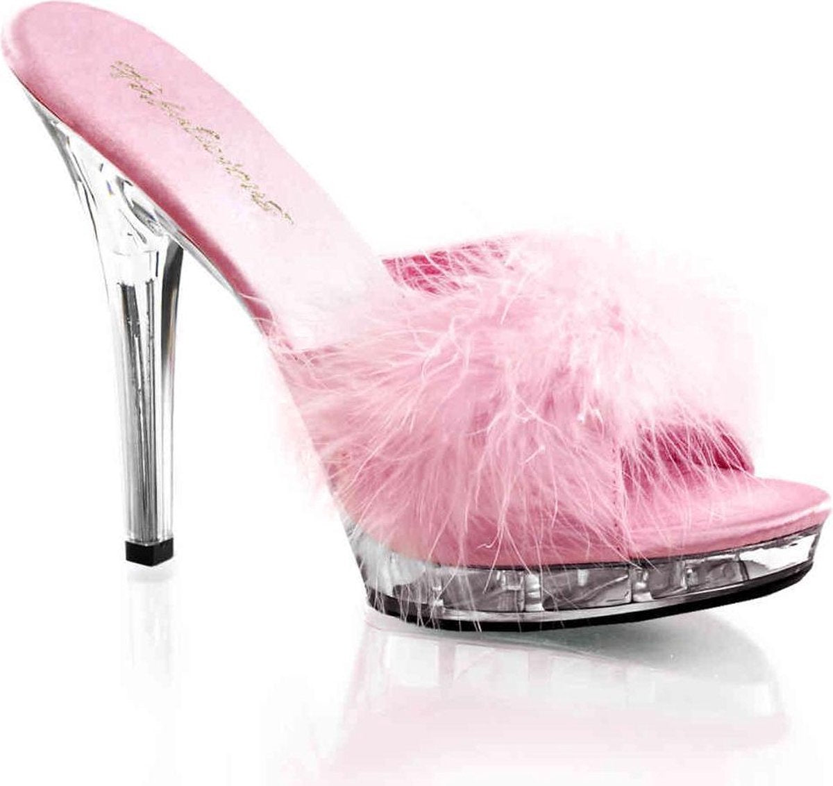 Fabulicious Muiltjes met hak -42 Shoes- LIP-101-8 US 12 Roze