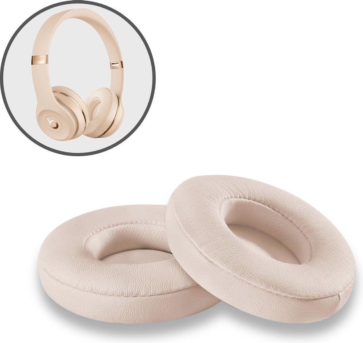 Oorkussens voor Beats By Dr. Dre Solo 2.0/3.0 wireless - Koptelefoon oorkussens voor Beats Solo goud