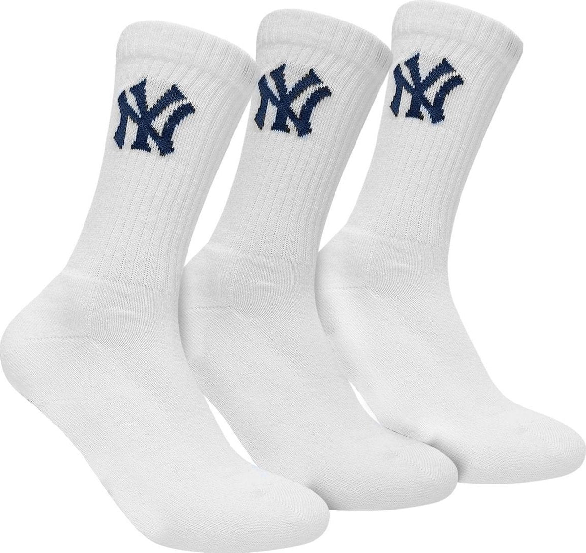 New York Yankees - 3-Pack Crew Socks - Wit - Algemeen - maat  27 - 30