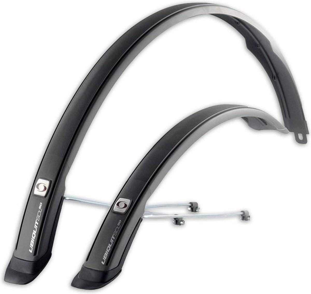 Simpla Spatbordenset Ubiquit 50 28 Inch Grijs/zwart