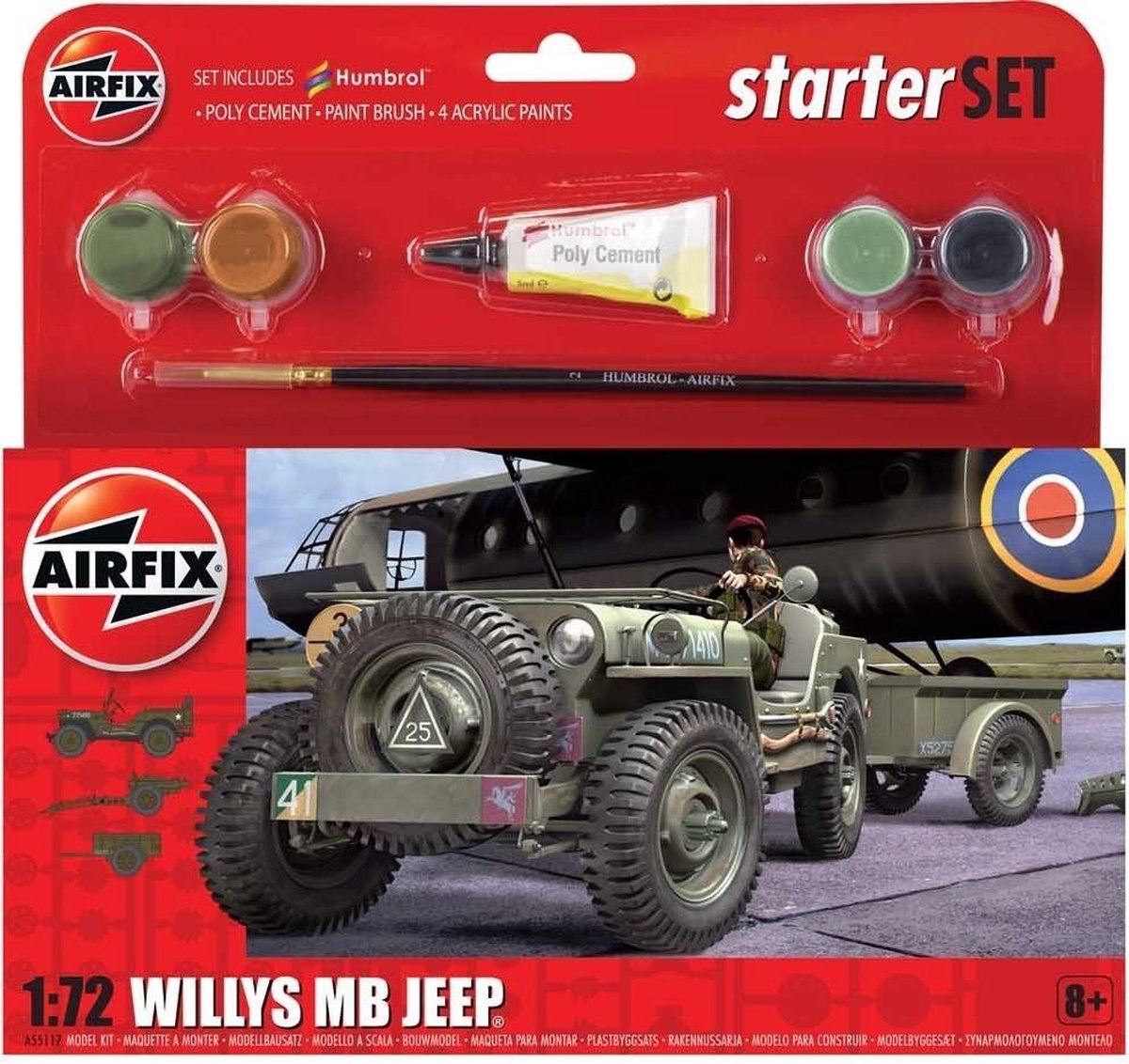 Airfix - Starter Set Jeep Mb (6/19) *