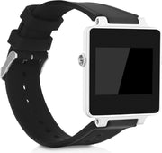 kwmobile horlogeband voor Garmin Vivoactive - siliconen armband voor fitnesstracker - zwart