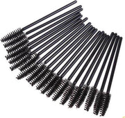 Wegwerp Mascara borsteltjes 50 Stuk - Wimper Borstel - Wegwerp Make up -  Paarse Borsteltopjes
