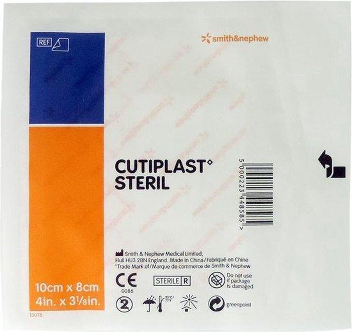 100 stuks Cutiplast steriel Wondverband Grote Pleister voor wonden _ Eilandpleisters – 10 x 8 cm – _ zonder latex