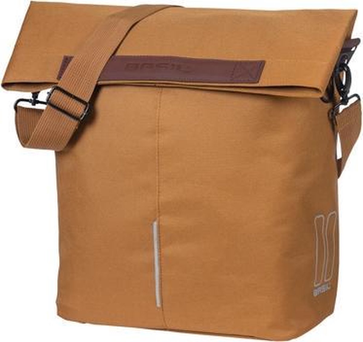 Basil City Fietsshopper - Enkele fietstas - Camel Bruin - 16 Liter