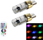 2 STKS 3 W Auto Flash Strobe Vervagen Soepele Afstandsbediening Kleurrijke LED Opruiming Decoratief Licht met 6 SMD-5050 LED